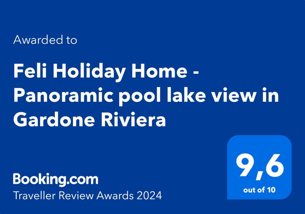 Feli Holiday Home - Panoramic Pool Lake View In Gardone Riviera Dış mekan fotoğraf